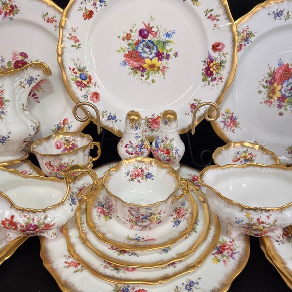 Other - Antique Hammersley lady Patricia dinner for 8 people with tea pot and pitcher
